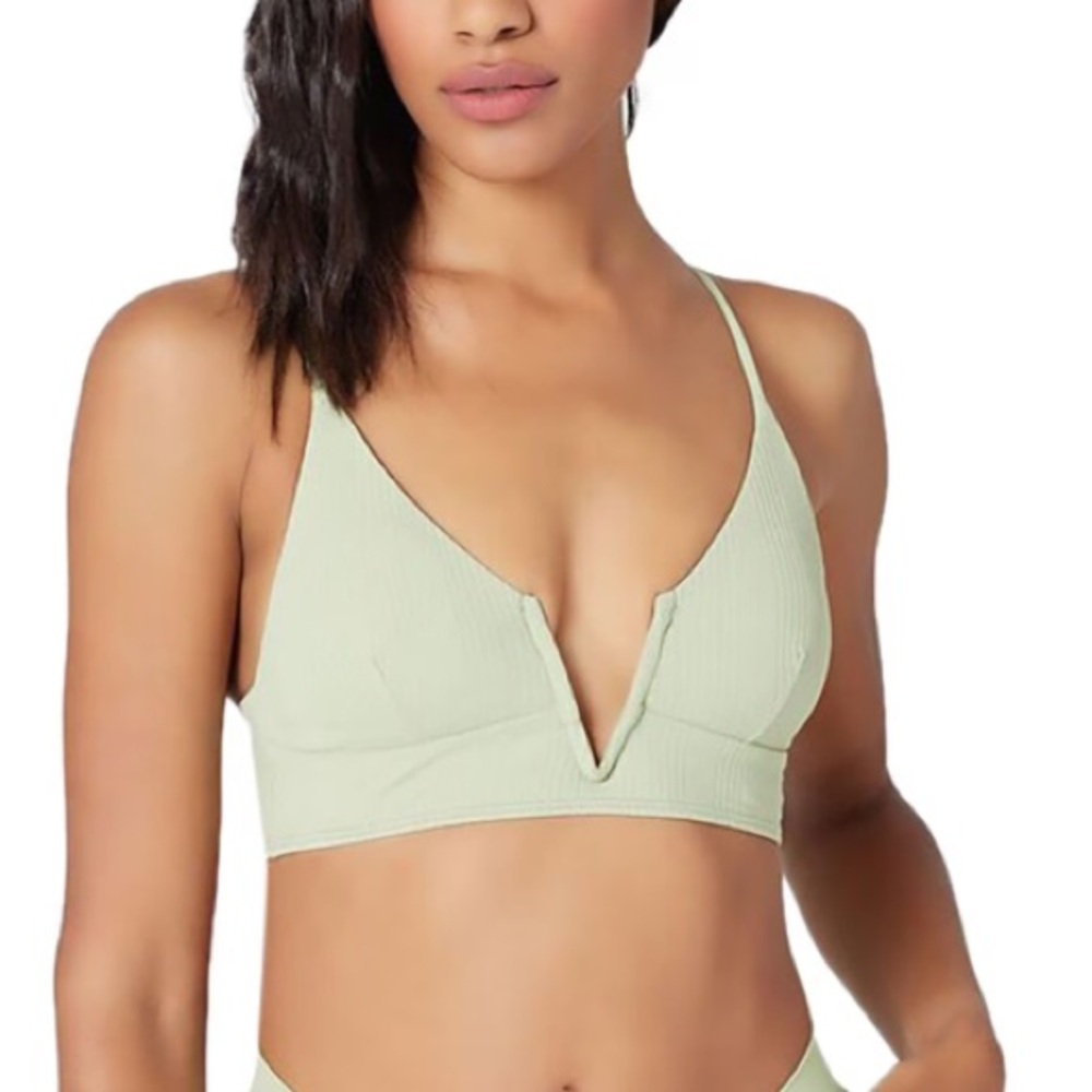 L*Space Women's Siren Bikini Top in Light Olive | L*Space | Bikini Top